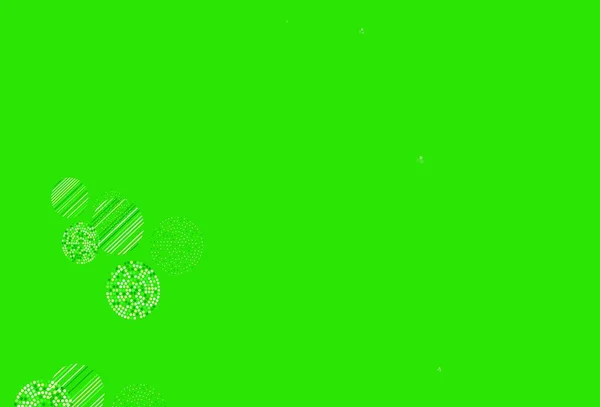Hellgrüner Roter Vektorhintergrund Mit Punkten Illustration Mit Einer Reihe Leuchtender — Stockvektor