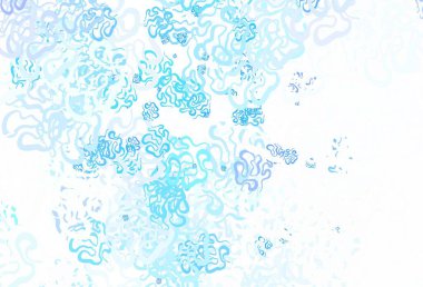 Bükülmüş çizgileri olan hafif BLUE vektör arkaplanı. Renkli çizgileri ve şekilleri olan bir örnek. İşiniz için en renkli tasarım..