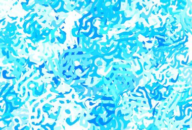 Soyut biçimlerde hafif BLUE vektör dokusu. Rastgele şekillerle soyut tarzda dekoratif tasarım. Bir cep telefonu için arka plan.