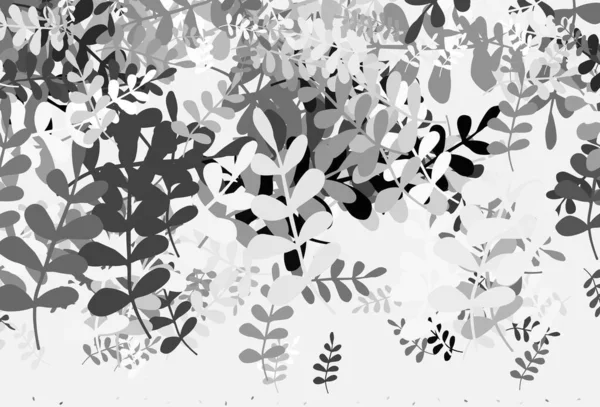 Hellgrauer Vektor Abstrakter Hintergrund Mit Blättern Leuchtend Farbige Illustration Mit — Stockvektor