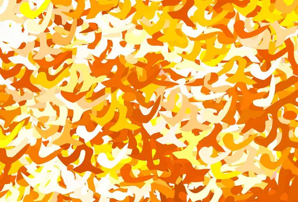 Modello Vettoriale Arancione Chiaro Con Forme Casuali Illustrazione Astratta Moderna — Vettoriale Stock