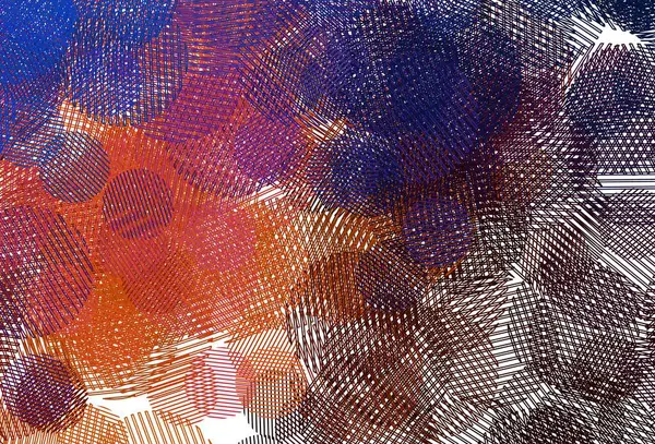 Modèle Vectoriel Bleu Clair Rouge Avec Des Cercles Illustration Abstraite — Image vectorielle