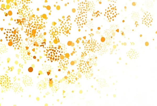 Светло Оранжевый Векторный Фон Цветами Современная Абстрактная Иллюстрация Красочными Случайными — стоковый вектор