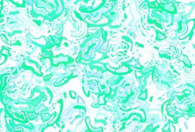 Açık mavi, soyut şekilli yeşil vektör dokusu. Renkli rastgele şekillerle modern soyut illüstrasyon. Kartvizitiniz için modern tasarım.