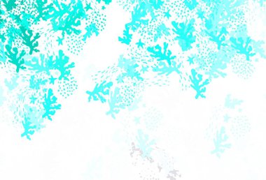 Rastgele şekilli açık yeşil vektör deseni. Soyut gradyan şekilli basit renkli çizimler. Kartvizitiniz için modern tasarım.