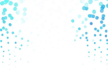 Çemberli hafif Mavili vektör şablonu. Bulanık yağmur damlaları olan soyut bir çizim. İş ilanınız için tasarım.