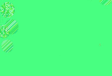 Açık yeşil, küreli sarı vektör deseni. Bulanık yağmur damlaları olan soyut bir çizim. Marka kitabınız için yeni şablon.