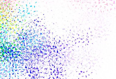 Yapraklı Light Multicolor vektör soyut arkaplan. Parlak renkli çizimler ve karalama tarzında yapraklar. Web siteniz için Doodle tasarımı.