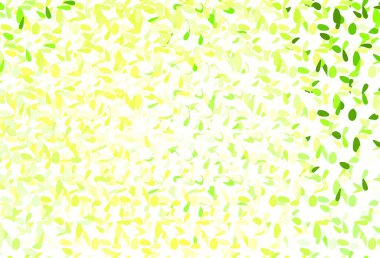 Açık yeşil, daire şekilli sarı vektör düzeni. Parlak renkli soyut çemberlerin olduğu bir resim. Fütürist reklamlar ve kitapçıklar için şablon.