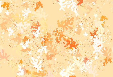 Soyut şekilli Light Orange vektör arkaplanı. Renkli rastgele şekillerle modern soyut illüstrasyon. Duvar kağıtları için zarif tasarım.