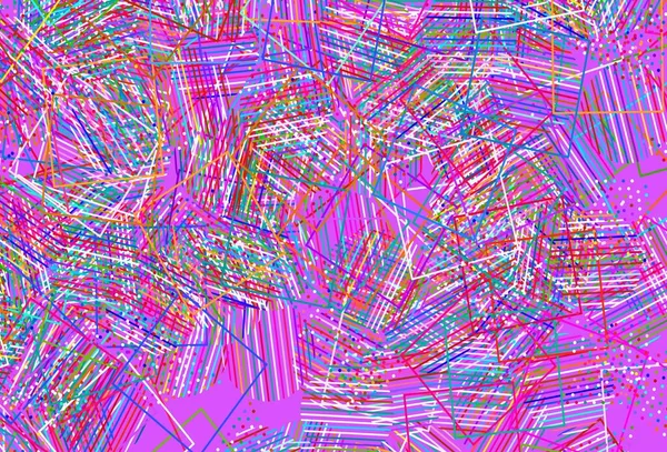 Luz Fondo Vectorial Multicolor Con Triángulos Círculos Cubos Círculos Líneas — Archivo Imágenes Vectoriales