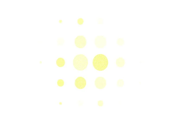 Hellgrüne Gelbe Vektorschablone Mit Kreisen Moderne Abstrakte Illustration Mit Bunten — Stockvektor