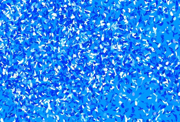 Светло Синий Вектор Обратного Хода Листьями Нечеткие Каракули Листьями Размытом — стоковый вектор