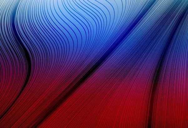 Hellblauer Roter Vektor Verschwommenes Muster Eine Völlig Neue Farbige Illustration — Stockvektor