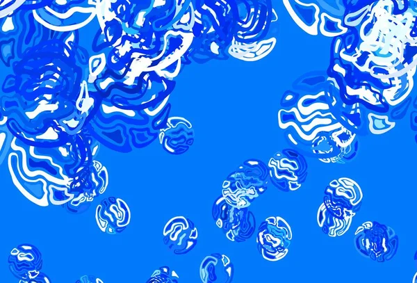 Светло Голубой Векторный Рисунок Случайными Формами Красочные Хаотические Формы Градиентом — стоковый вектор