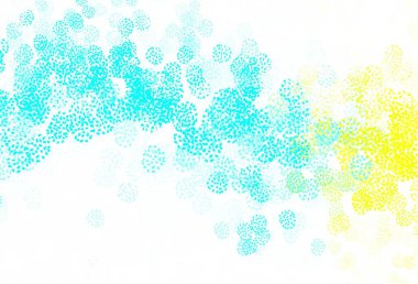 Açık mavi, kaotik şekilli yeşil vektör şablonu. Soyut gradyan şekilli basit renkli çizimler. İşiniz için en iyi akıllı tasarım.