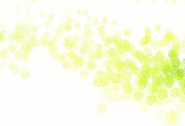 Açık yeşil, kaotik şekilli kırmızı vektör şablonu. Soyut tarzda rengarenk gradyan şekilleri olan bir resim. İşiniz için en iyi akıllı tasarım.