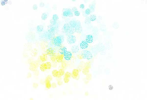 Bleu Clair Motif Vectoriel Jaune Avec Des Formes Aléatoires Formes — Image vectorielle