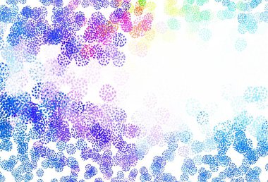 Açık mavi, kaotik şekilli sarı vektör şablonu. Rastgele şekillerle soyut tarzda dekoratif tasarım. Bir cep telefonu için arka plan.