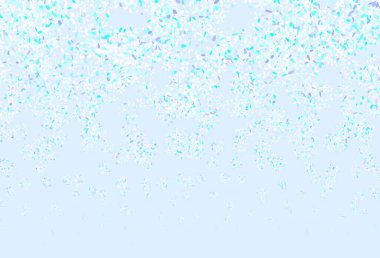 Açık pembe, yapraklı mavi vektör karalama arkaplanı. Origami tarzındaki yaprakların gradyanlı karalama çizimi. Duvar kağıdı tasarımınız için yeni bir doku.