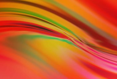 Açık Kırmızı, Sarı vektör soyut bulanık arkaplan. Görüntü stili ve gradyanı olan yeni renkli çizimler. Bir cep telefonu için arka plan.