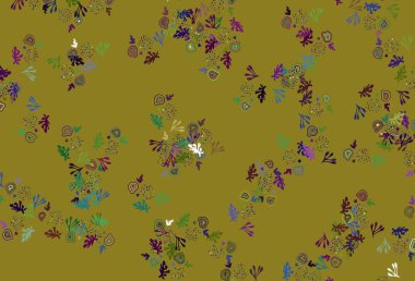 Memphis şekilli Light Multicolor vektör arkaplanı. Soyut gradyan şekilli basit renkli çizimler. Bir cep telefonu için arka plan.