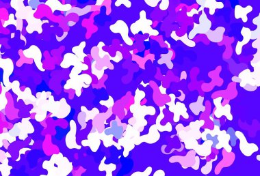 Açık mavi, soyut şekilli kırmızı vektör dokusu. Soyut tarzda rengarenk gradyan şekilleri olan bir resim. Duvar kağıtları için zarif tasarım.