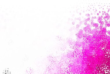 Eğri çizgileri olan açık pembe vektör şablonu. Eğilimli zarif, parlak bir çizim. Reklamlarınız, posterleriniz, afişleriniz için yepyeni bir tasarım..