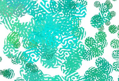 Rastgele şekilli açık yeşil vektör deseni. Soyut gradyan şekilli basit renkli çizimler. Duvar kağıtları için zarif tasarım.