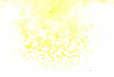 Açık yeşil, kıvrımlı çizgileri olan sarı vektör düzeni. Basit bir şekilde parlak renkli bir illüstrasyon. İş tasarımınız için soyut biçim.