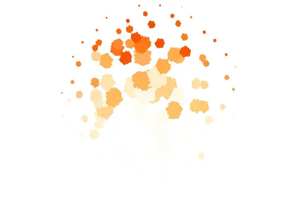 Modèle Vectoriel Orange Clair Avec Des Formes Chaotiques Illustration Avec — Image vectorielle