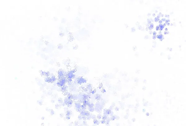 Светло Фиолетовый Вектор Листьями Дудл Иллюстрация Листьев Ветвей Стиле Оригами — стоковый вектор