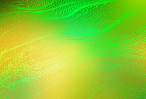 Verde Claro Vector Amarillo Difuminado Patrón Color Ilustración Abstracta Moderna — Vector de stock