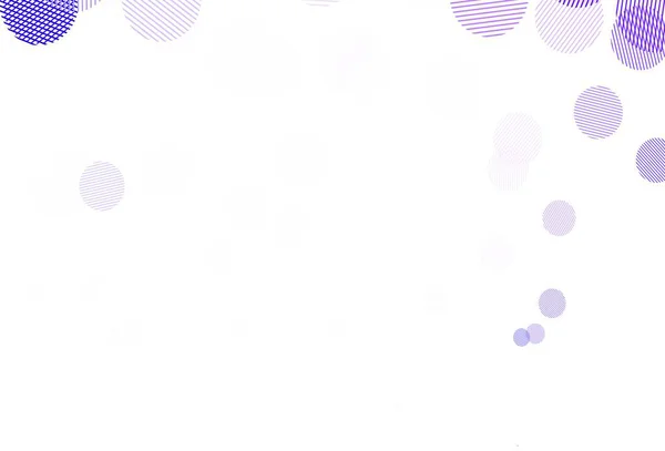 Light Purple Vector Template Circles Beautiful Colored Illustration Blurred Circles — Stock Vector