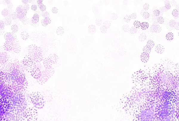 Светло Фиолетовый Векторный Фон Цветами Современная Абстрактная Иллюстрация Красочными Случайными — стоковый вектор