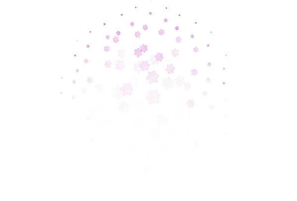 Light Purple Vektor Abstrakten Hintergrund Mit Blumen Glitzernde Abstrakte Illustration — Stockvektor