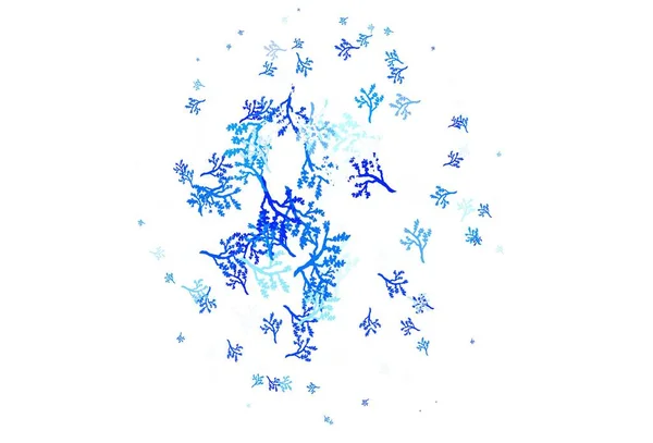 Light Blue Вектор Элегантный Шаблон Сакурой Листья Ветви Естественном Стиле — стоковый вектор