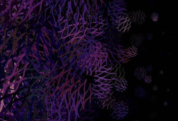 Світло Фіолетовий Рожевий Векторний Візерунок Вигнутими Лініями Барвистий Геометричний Зразок — стоковий вектор