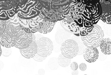 Rastgele şekilli açık gri vektör deseni. Renkli rastgele şekillerle modern soyut illüstrasyon. Kartvizitiniz için modern tasarım.