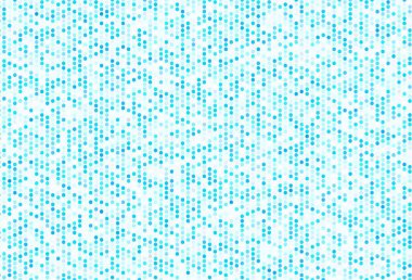 Daireli açık mavi vektör şablonu. Bulanık yağmur damlaları olan soyut bir çizim. Güzel web siteleri için desen.