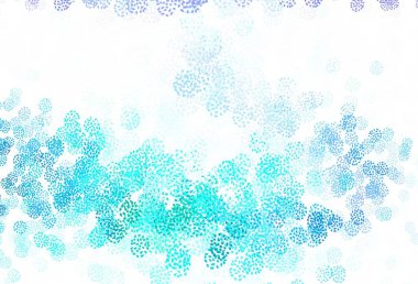 Açık mavi, soyut şekilli yeşil vektör arkaplan. Modern tarzda değişen renkli kaotik formlar. Kartvizitiniz için modern tasarım.