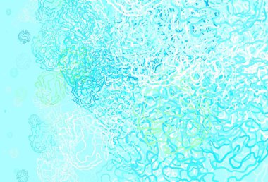 Açık mavi, noktalı yeşil vektör arka plan, çizgiler. Çemberler, soyut arka planda renkli gradyan çizgileri. Reklamlar, broşürler için desen.