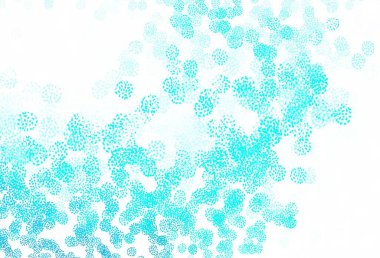 Açık mavi, kaotik şekilli yeşil vektör şablonu. Renkli rastgele şekillerle modern soyut illüstrasyon. Kartvizitiniz için modern tasarım.