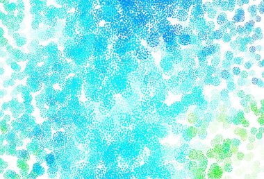 Açık mavi, soyut şekilli yeşil vektör dokusu. Soyut tarzda rengarenk gradyan şekilleri olan bir resim. Kartvizitiniz için modern tasarım.