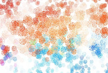 Açık mavi, rastgele şekilli kırmızı vektör deseni. Renkli rastgele şekillerle modern soyut illüstrasyon. İşiniz için en iyi akıllı tasarım.