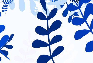 Yapraklı açık gri vektör çizimi. Yapraklı modern geometrik soyut çizim. Web ve broşürler için elle boyanmış tasarım.