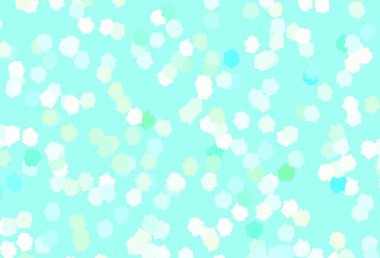 Karmaşık şekilli açık yeşil vektör şablonu. Rastgele şekillerle soyut tarzda dekoratif tasarım. Duvar kağıtları için zarif tasarım.