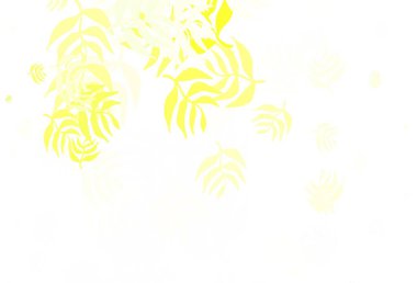 Açık yeşil, sarı vektör karalama arkaplanı yapraklarla. Hint tarzı yapraklı bulanık dekoratif tasarım. Cep telefonlarının geçmişleri için şablon.