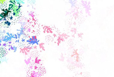 Karmaşık şekilli hafif çokrenkli vektör şablonu. Soyut gradyan şekilli basit renkli çizimler. Web siteniz için basit tasarım.