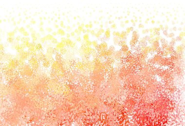 Bükülmüş çizgileri olan açık turuncu vektör deseni. Soyut ve gradyan renkte renkli çizimler. Cep telefonu ekranları için şablon.